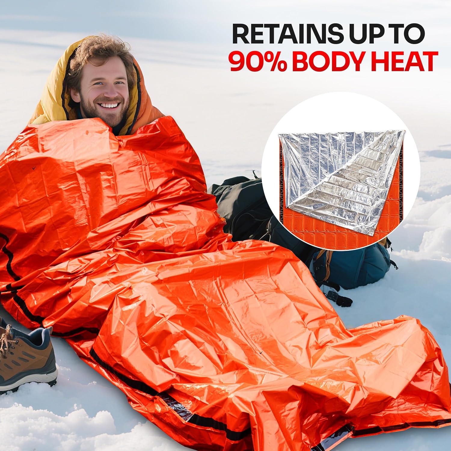 Emergency Mylar Tent - Awaryjny śpiwór do zestawu survivalowego i