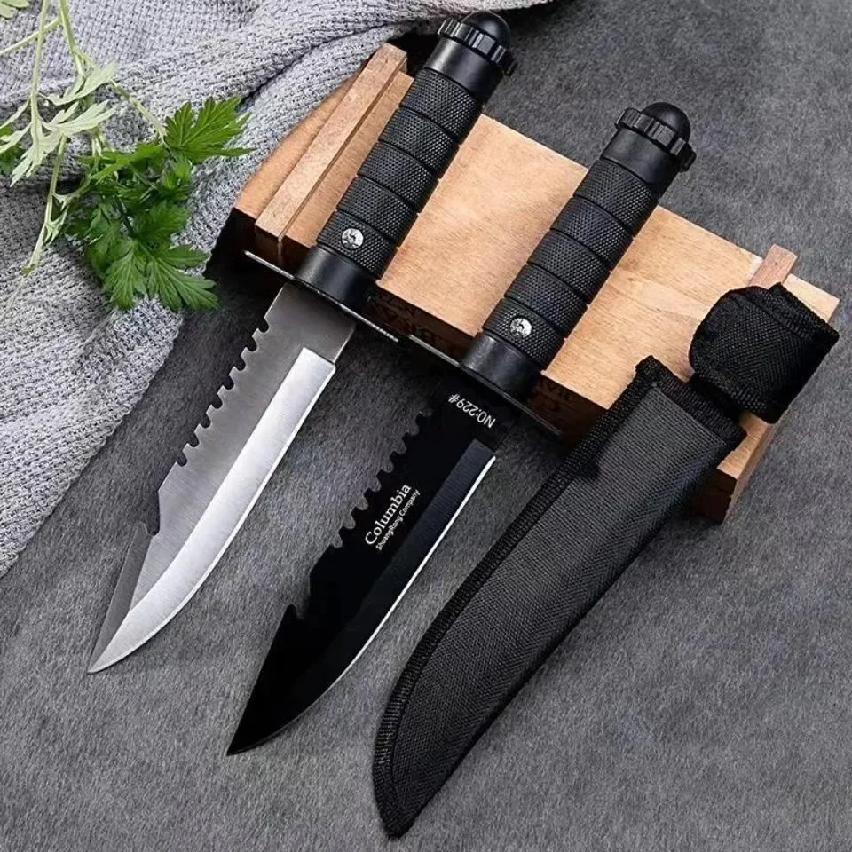 Nóż prosty 7CR17MOV do camping – Bushcraft Knife Fixed recenzja i cena