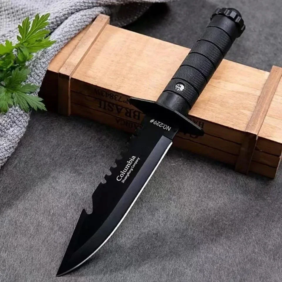Nóż prosty 7CR17MOV do camping – Bushcraft Knife Fixed recenzja i cena
