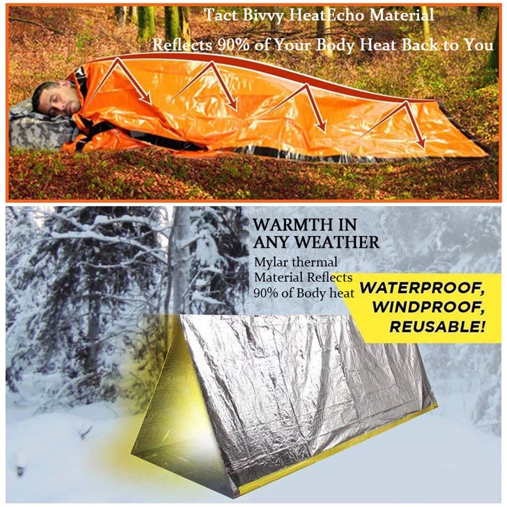Awaryjny śpiwór do zestawu sur – Emergency Mylar Tent recenzja i cena