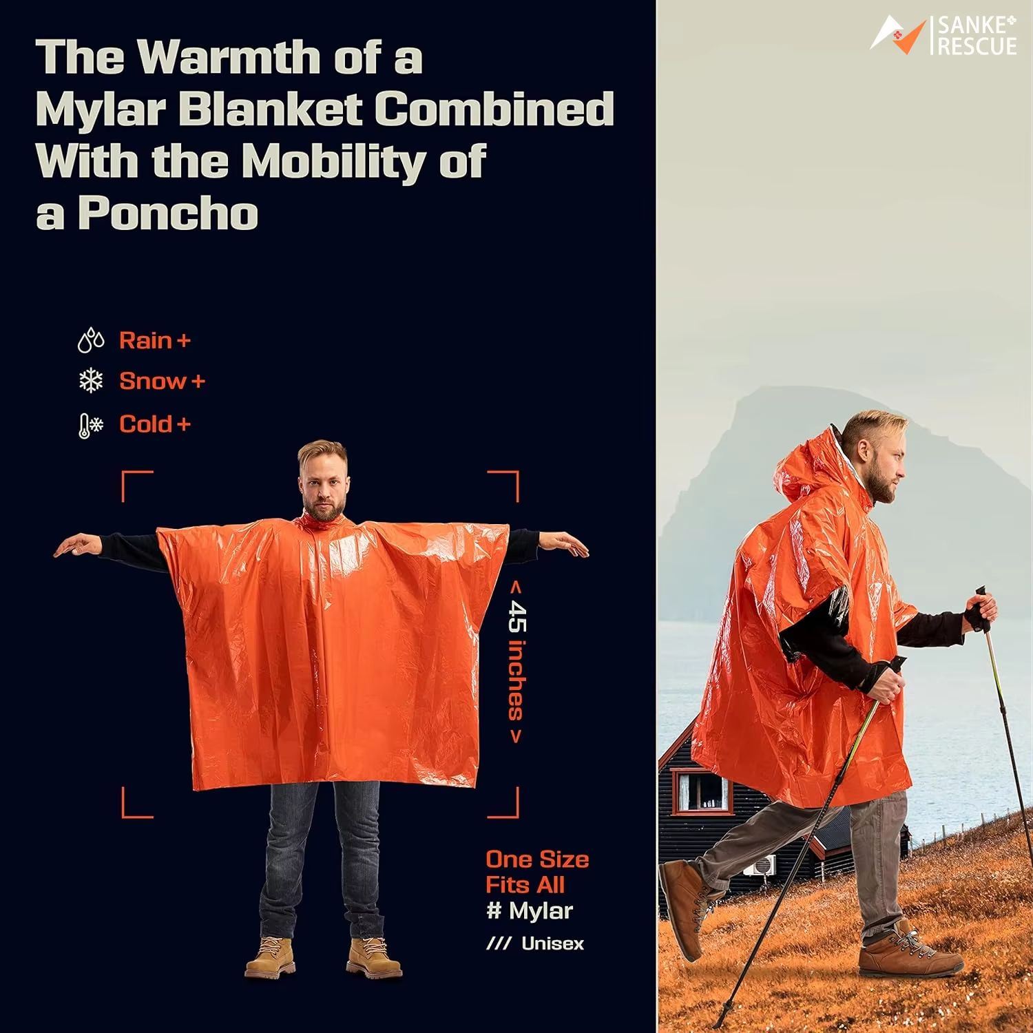 Awaryjne ponczo przeciwdeszczo – Emergency Poncho Rain recenzja i cena